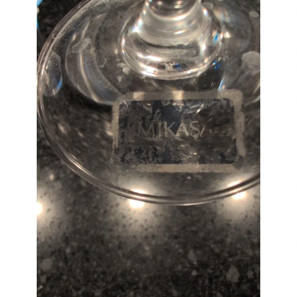 Vtg Mikasa Crystal Stephanie Water Goblet 7 1/2